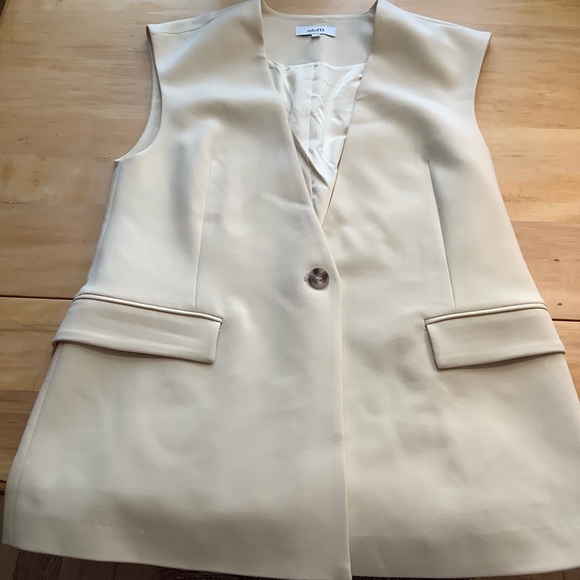 mbyM Butter Cream Tailored Suit Vest Size S/M - Picture 14 of 16